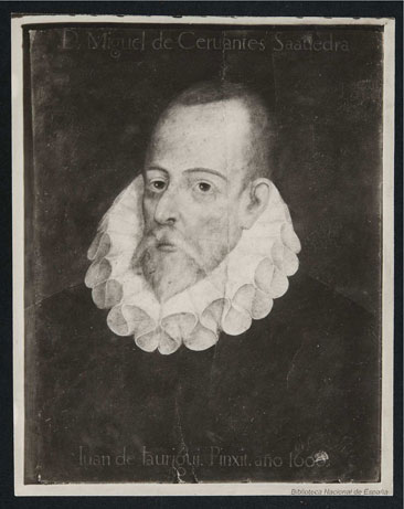 Retrato de Cervantes por Juan de Jáuregui 