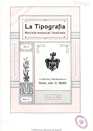 La Tipografía (Madrid. 1906).